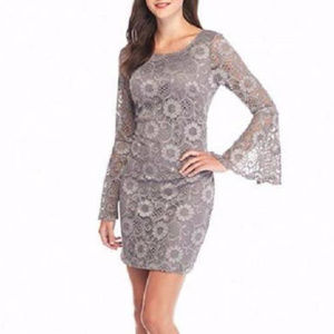 Grey Lace Dress